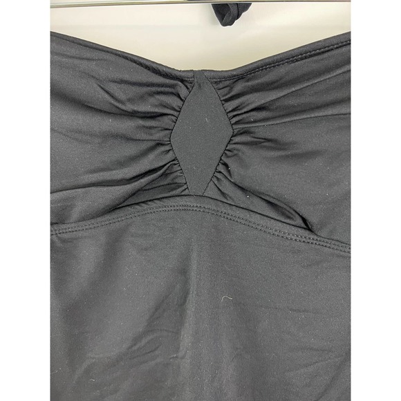 Bisou Bisou Black Halter Top by Michelle Bohbot Swimwear Size Medium Beach - Picture 3 of 4